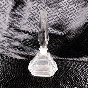 Clear Glass Perfume Bottle with Tapered Stopper # 21085